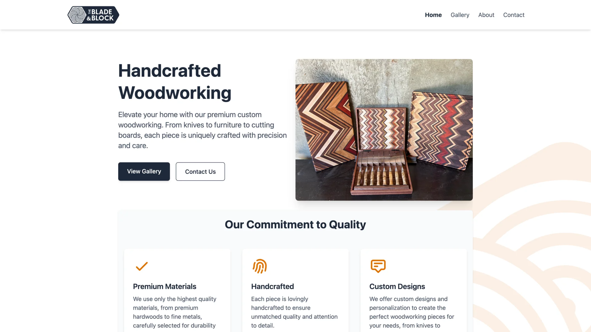 The Blade & Block - Woodworking Portfolio